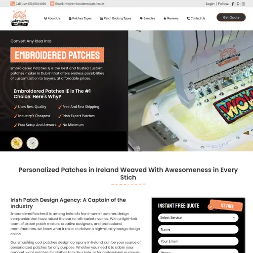 Embroidered Patches IE