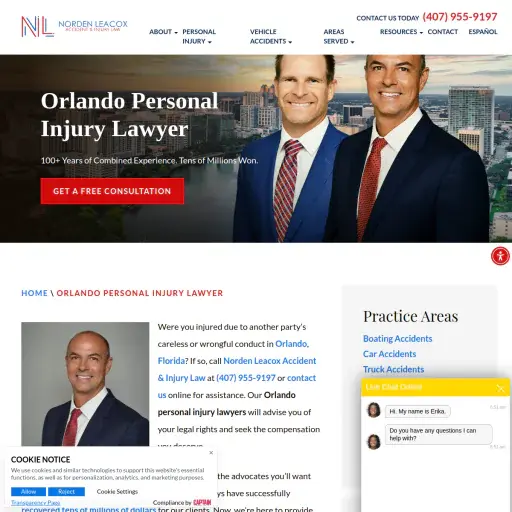 Orlando Injury Lawyer - Norden Leacox