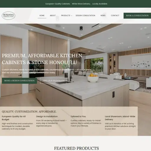 Susanna Cabinets & Stone